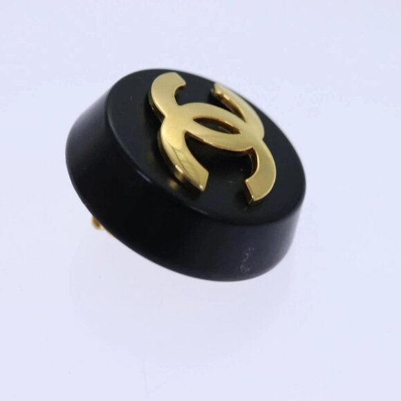 AUTHENTIC CHANEL COCO Mark Earring metal Gold CC - Picture 10 of 16